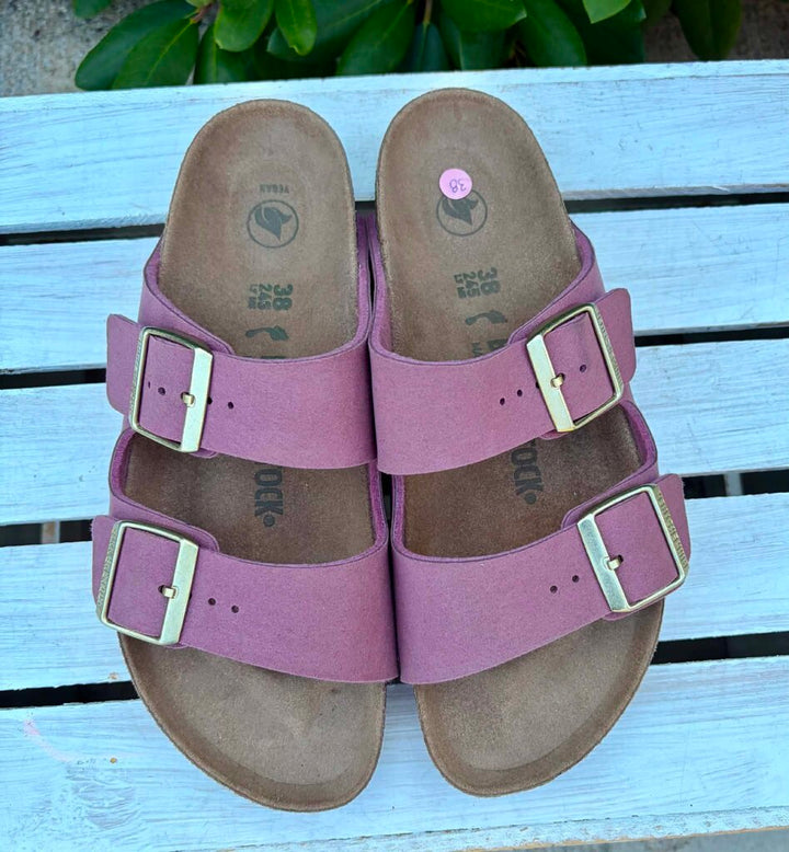 Birkenstock Arizona Synthetik Sandals in Berry Crush - Size 38