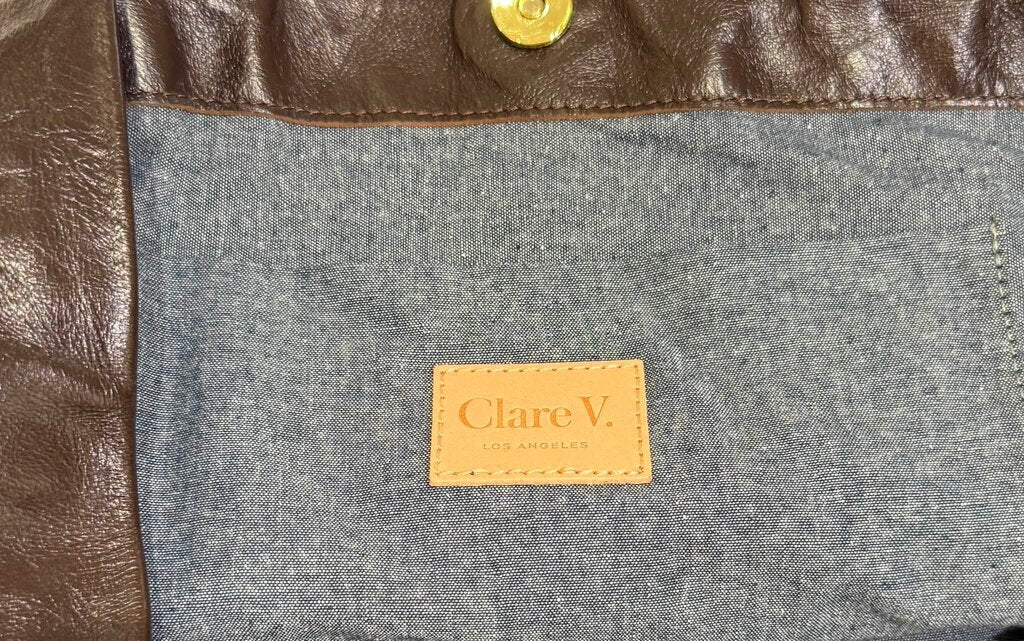 Clare V Grande Bateau Leather Tote (Retails For $545)