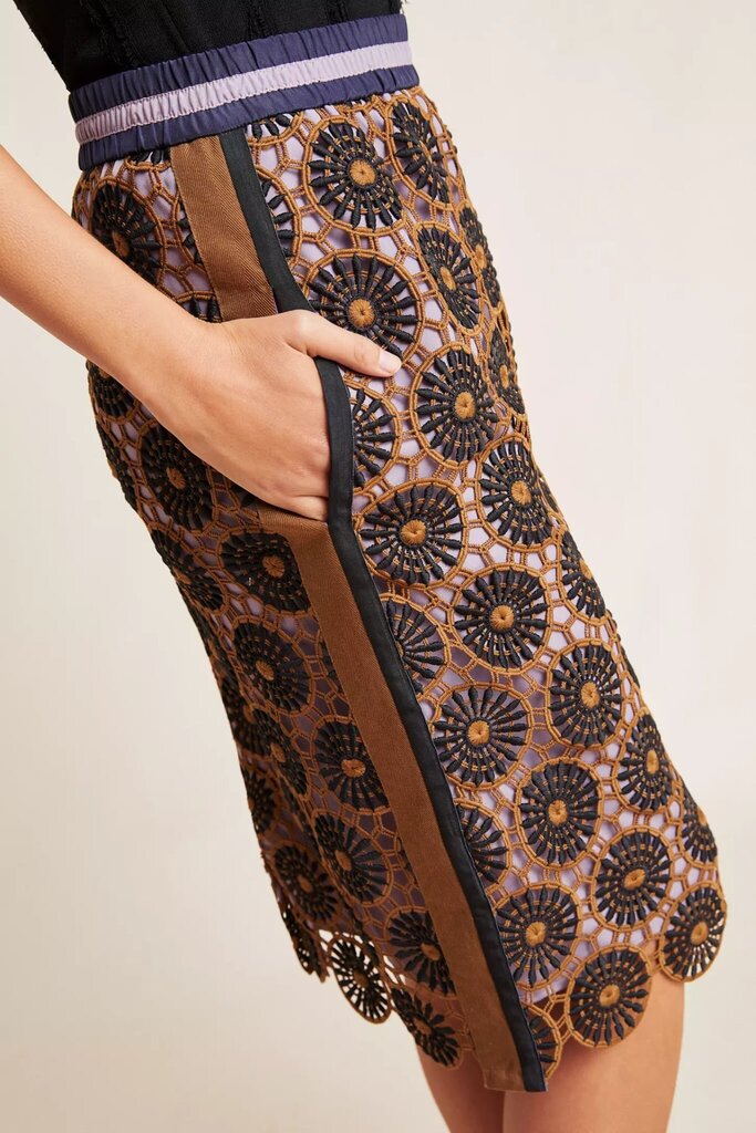 Current Air NWT Loire Lace Pencil Skirt - Size XL