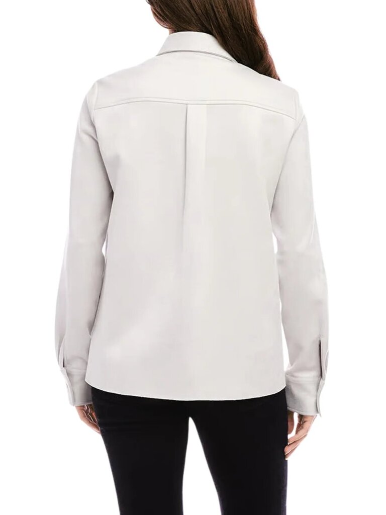 Karen Kane Faux Suede Shirt - Size XL