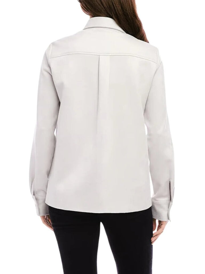 Karen Kane Faux Suede Shirt - Size XL