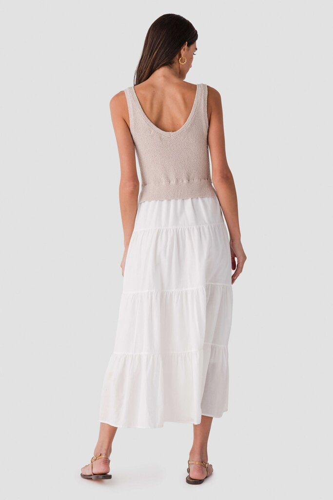 Elan Mixed Media Maxi Dress - Size Medium