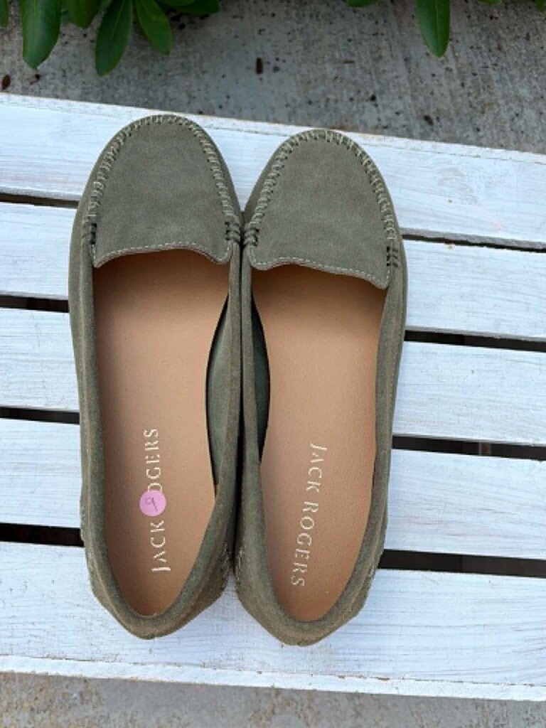 Jack Rogers Millie Glitter Moccasins - Size 9