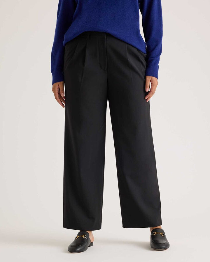 Quince NWT Pleated Trousers In Black - Size 2