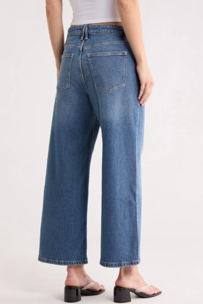 Good American Standard Ease Crop Jeans - Size 6