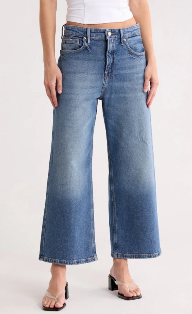 Good American Standard Ease Crop Jeans - Size 6