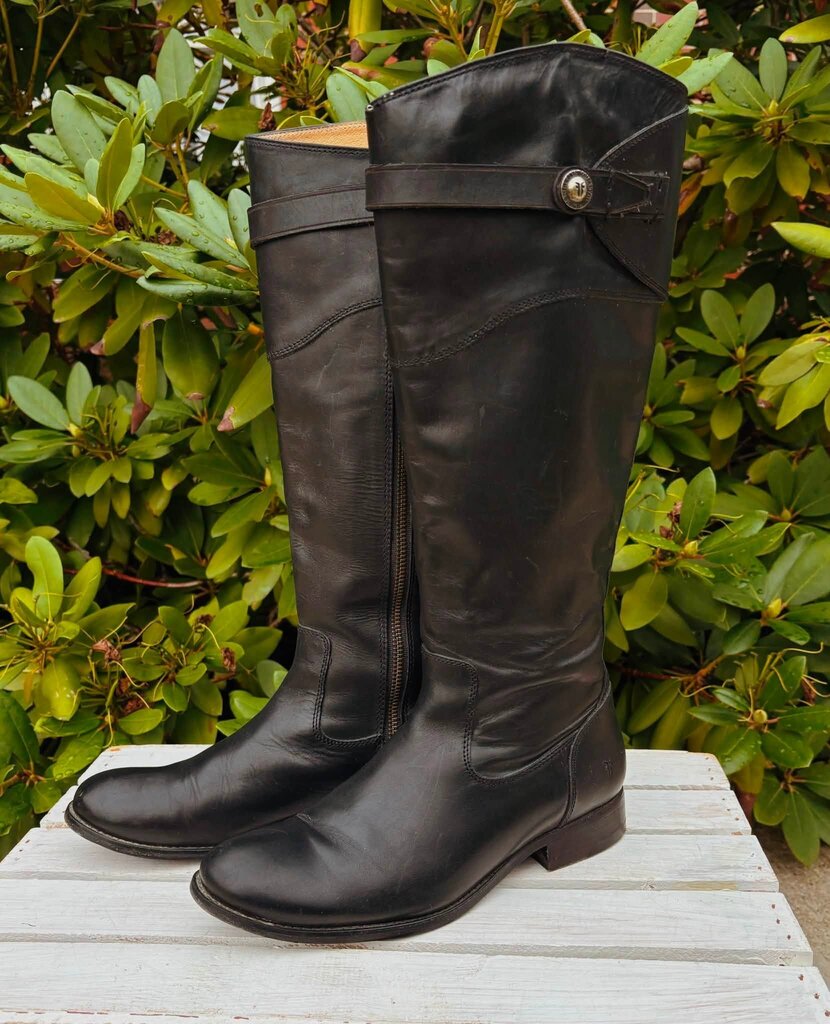 Frye Molly Button Tall Riding Boots - Size 8