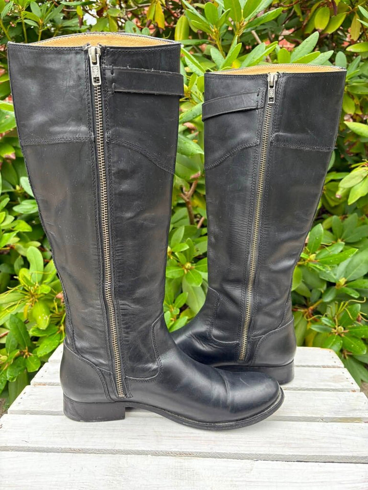 Frye Molly Button Tall Riding Boots - Size 8