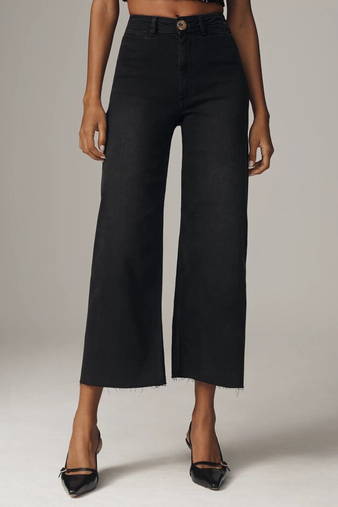 Maeve The Ettie High-Rise Crop Wide-Leg Jeans - Size 27