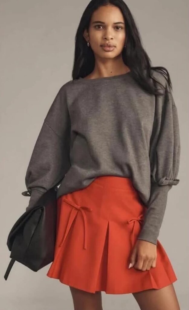 Maeve Puff-Sleeve Pullover Sweater - Size Small
