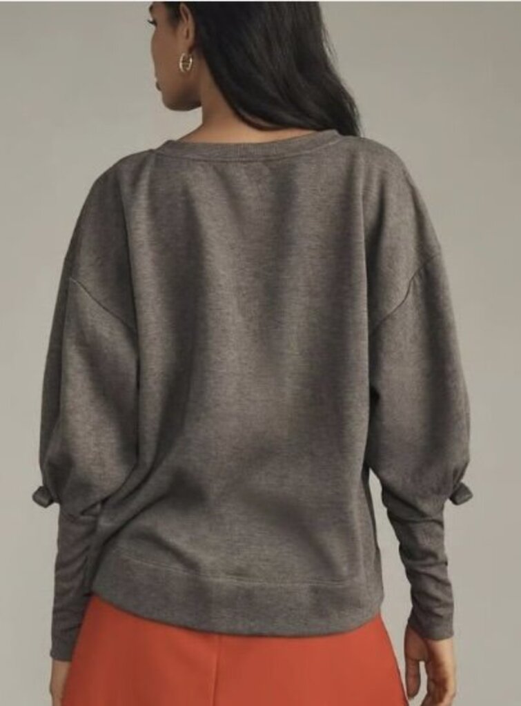 Maeve Puff-Sleeve Pullover Sweater - Size Small