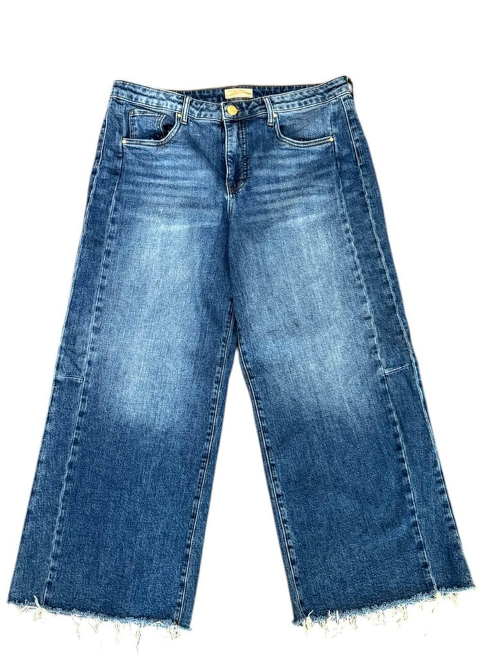 Kut From The Kloth Meg High-Rise Wide-Leg Jeans In Exhibited - Size 12