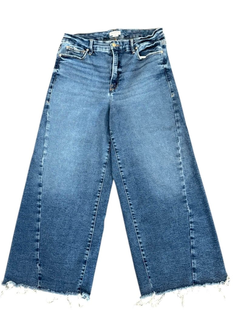 Good American Good Waist Palazzo Crop Jeans - Size 15