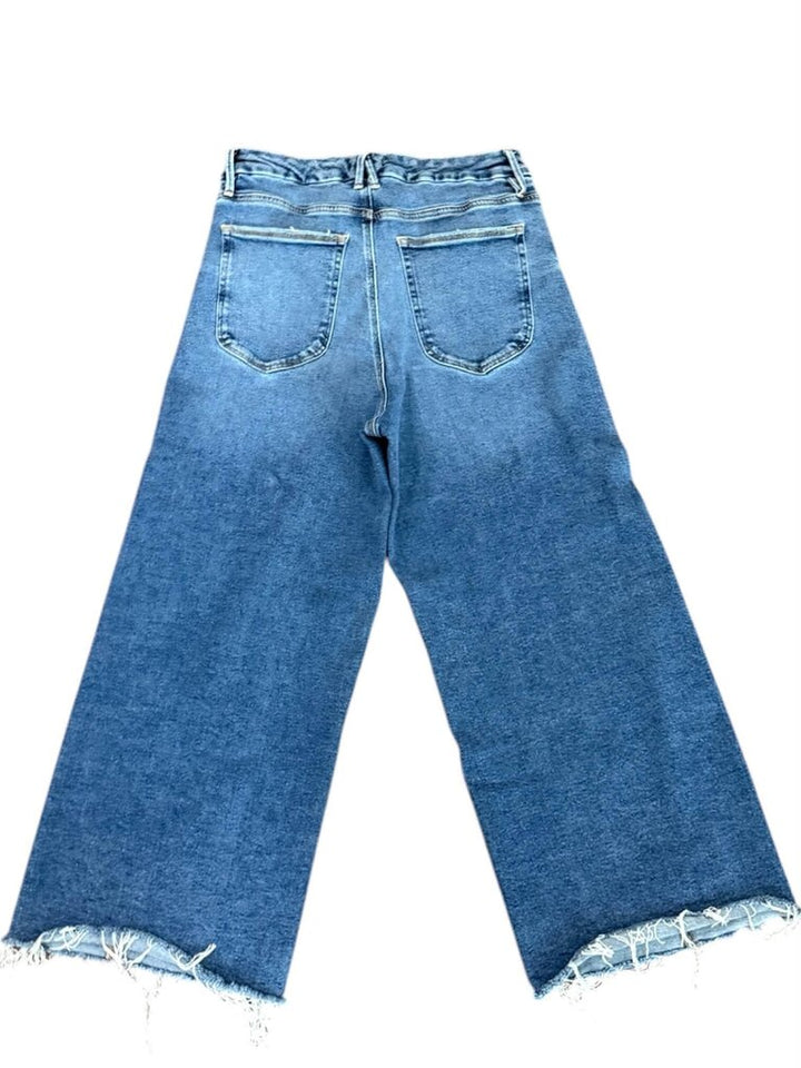 Good American Good Waist Palazzo Crop Jeans - Size 15