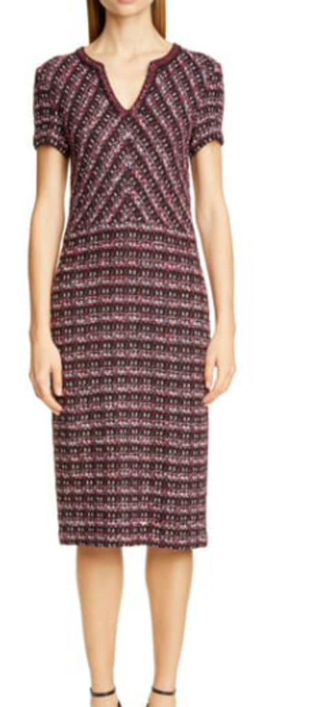 St John Tweed Pencil Dress - Size 12
