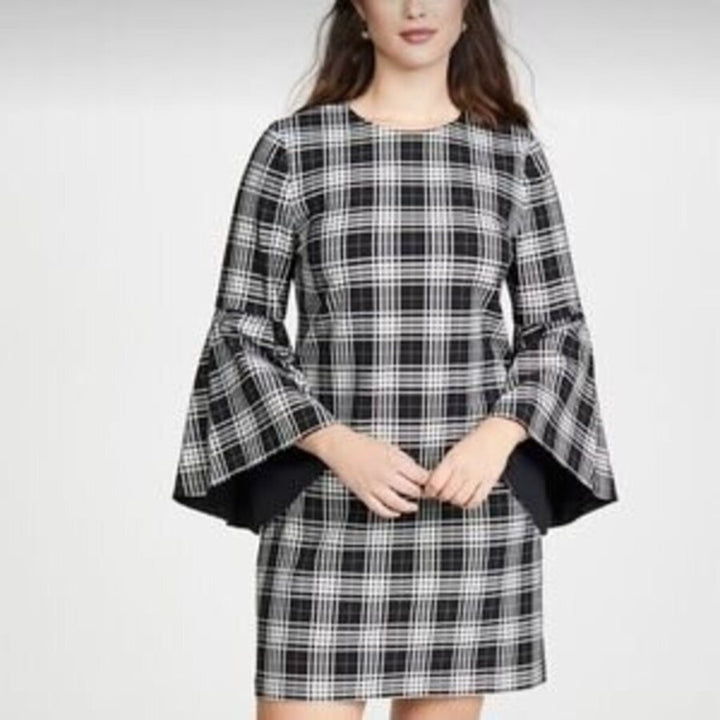 Alice + Olivia NWT Thym Checked Twill Mini Dress - Size 2 (Retails for $395)