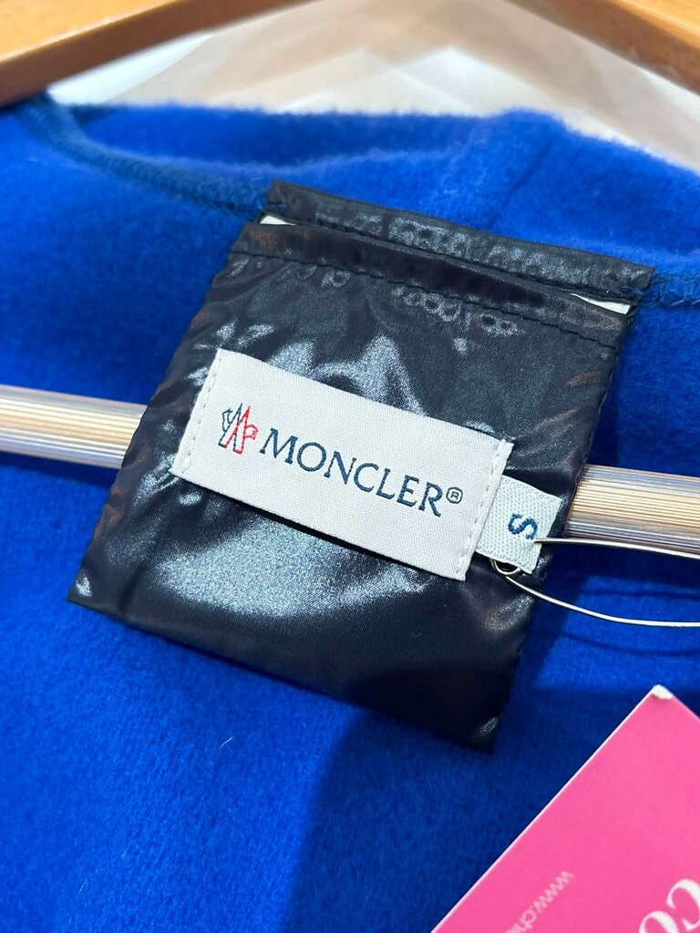 Moncler Mantella Fringed Shawl-Collar Quilted-Sleeve Wool Cape - Size Small