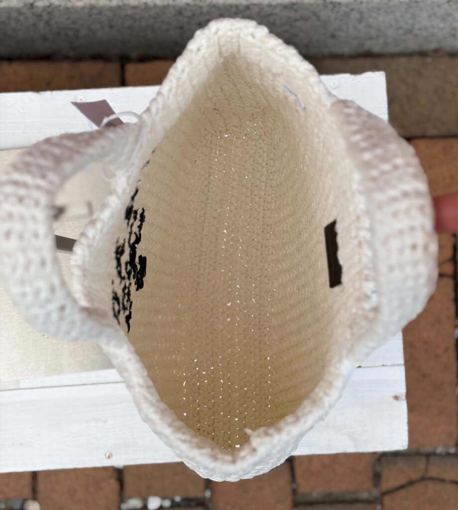 Prada Raffia NWT Crochet Small Tote Bag In White