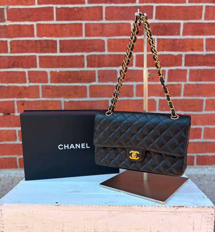 CHANEL Classic Medium Flap Bag In Black