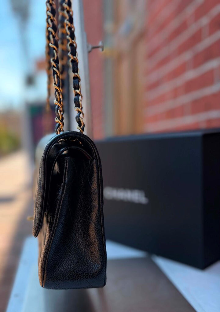 CHANEL Classic Medium Flap Bag In Black