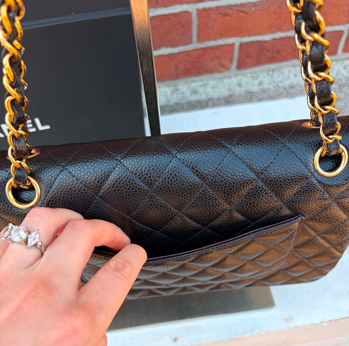CHANEL Classic Medium Flap Bag In Black