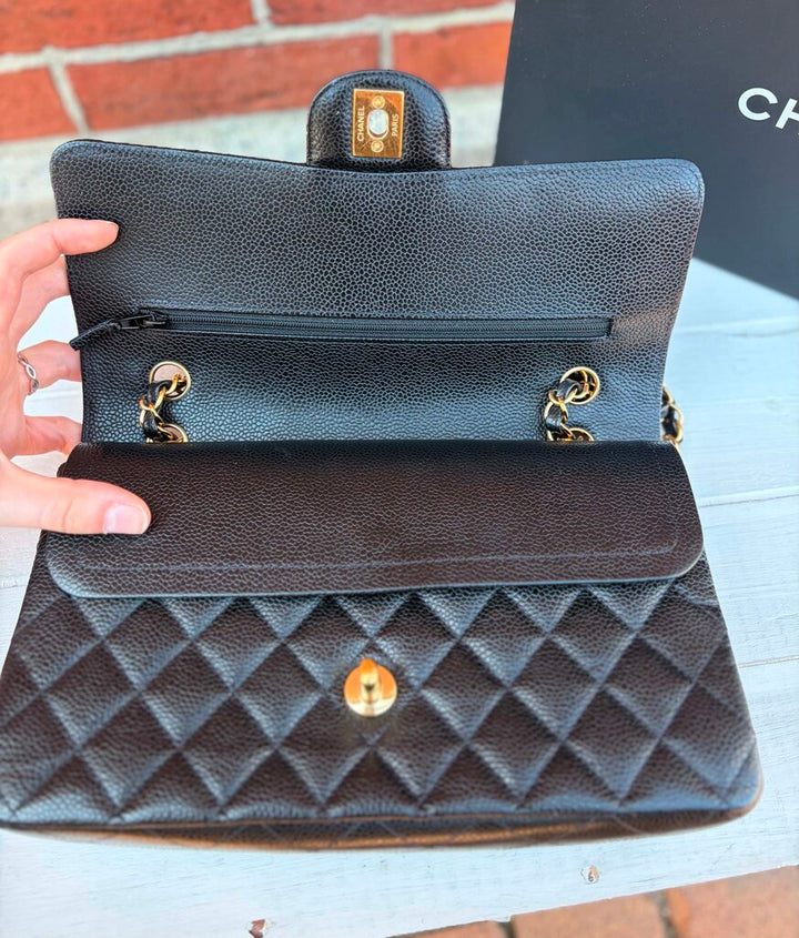 CHANEL Classic Medium Flap Bag In Black