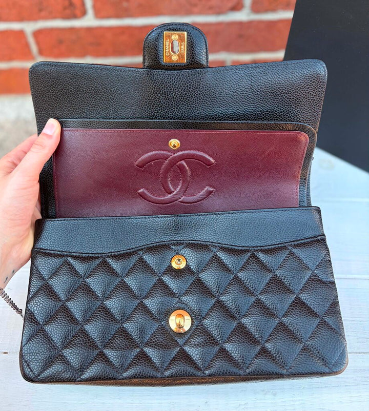 CHANEL Classic Medium Flap Bag In Black