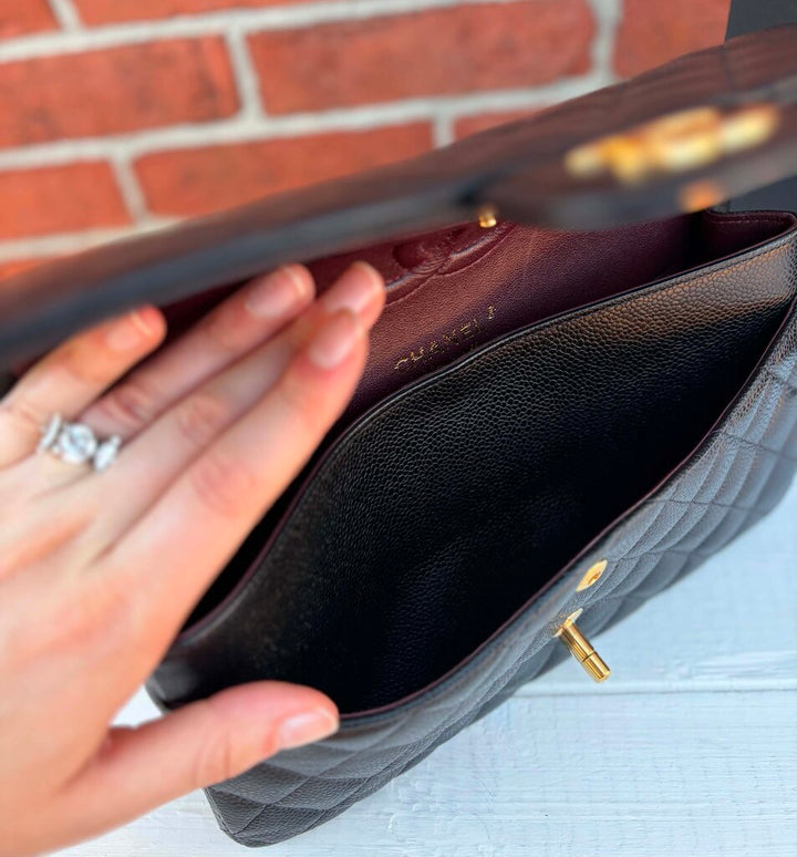 CHANEL Classic Medium Flap Bag In Black