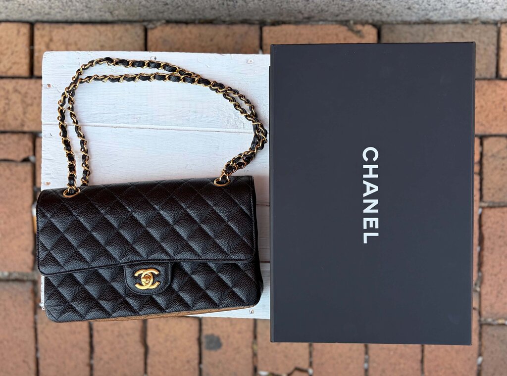 CHANEL Classic Medium Flap Bag In Black