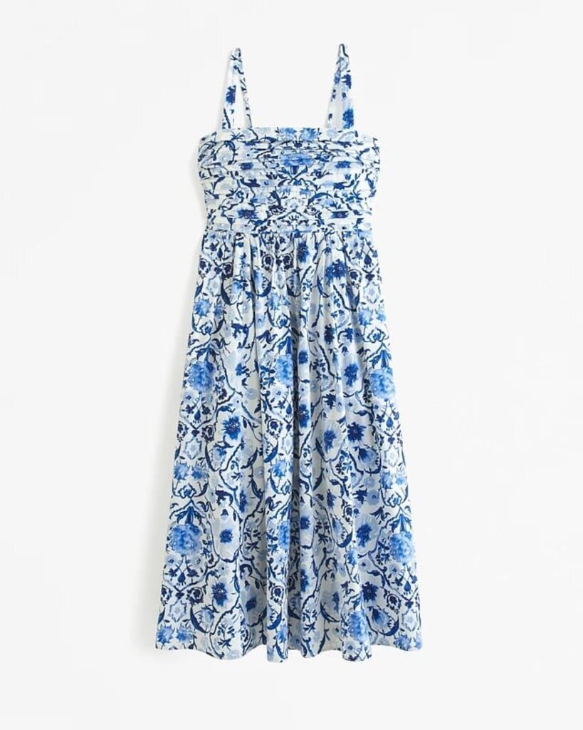 Abercrombie & Fitch NWT Emerson Poplin Wide Strap Dress - Size Medium