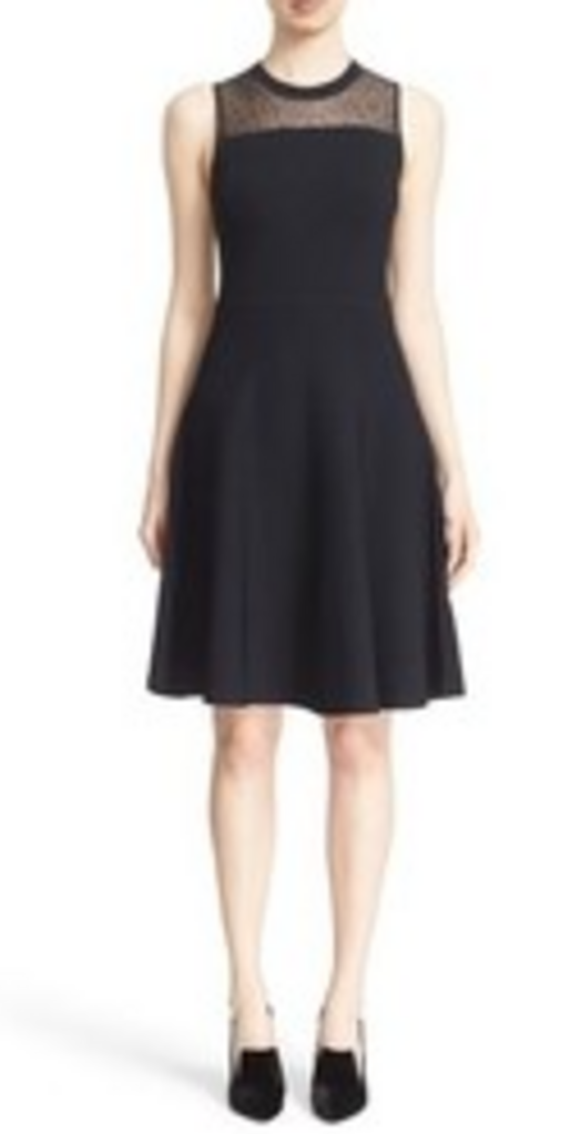 Jason Wu NWT Lace Yoke Knit Fit Flare Dress - Size Small (Retails for $1,195)