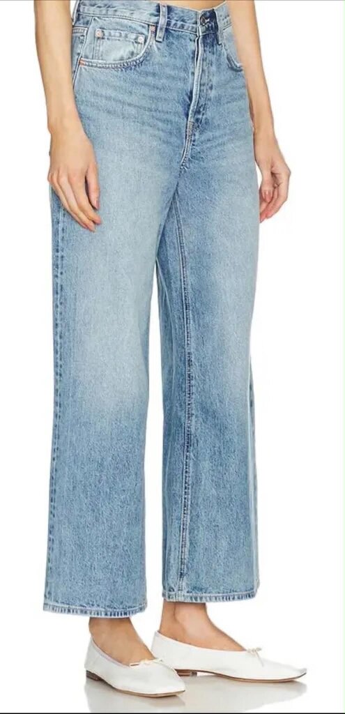 GRLFRND The Norah High Rise Crop Wide Leg Jeans NWT - Size 29