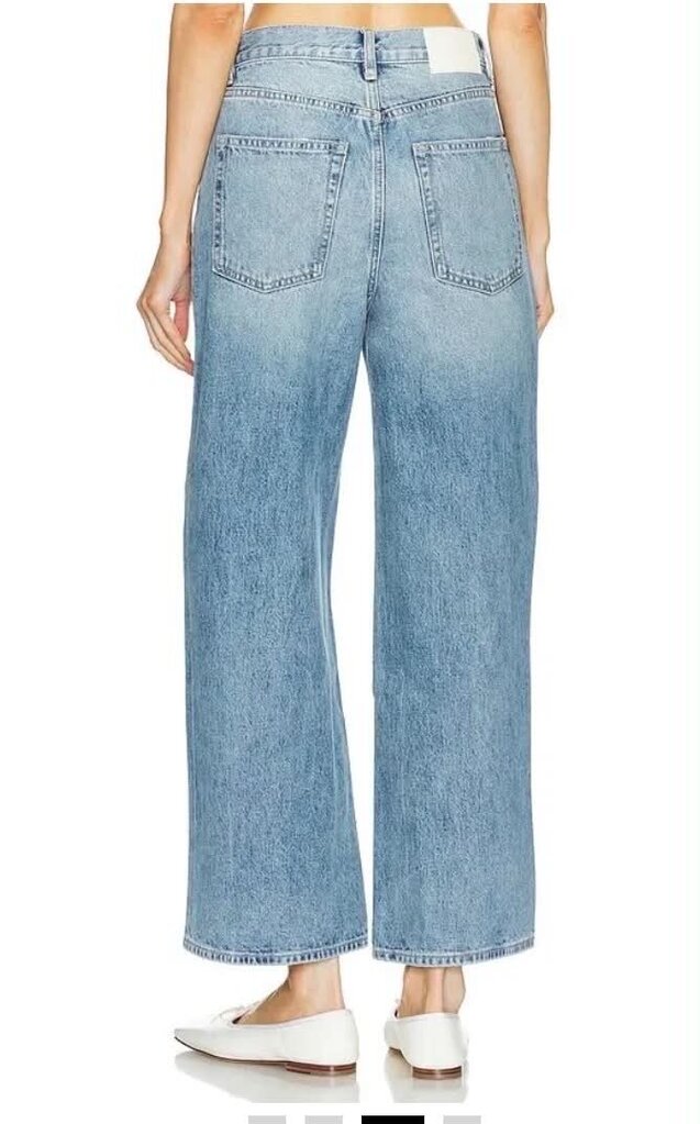 GRLFRND The Norah High Rise Crop Wide Leg Jeans NWT - Size 29
