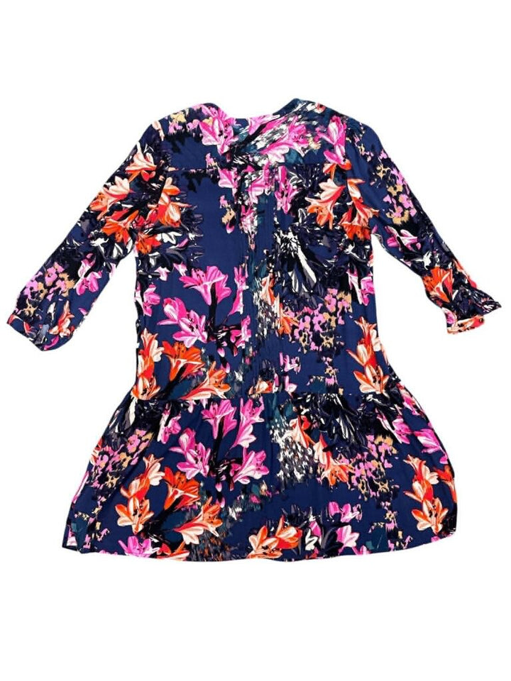 Maeve Caravane Floral Drop Waist Dress - Size Medium