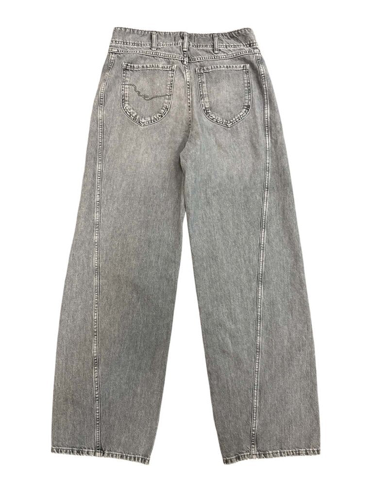 Free People We The Free Aster High Rise Straight Jeans In Gray - Size 29