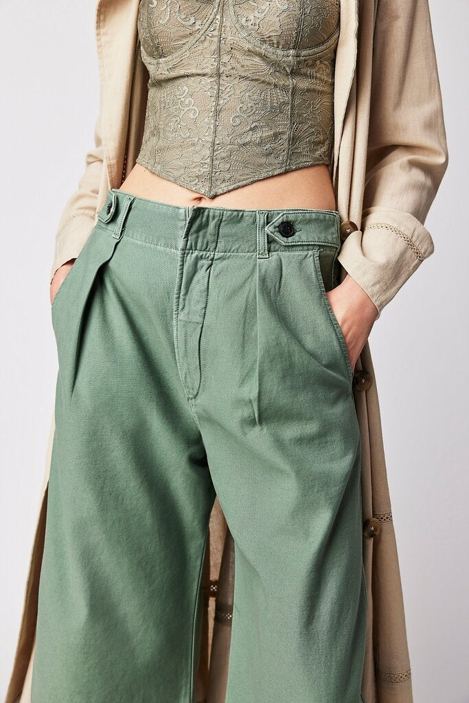 Citizens of Humanity Payton Utility Trousers in Von Green - Size 29