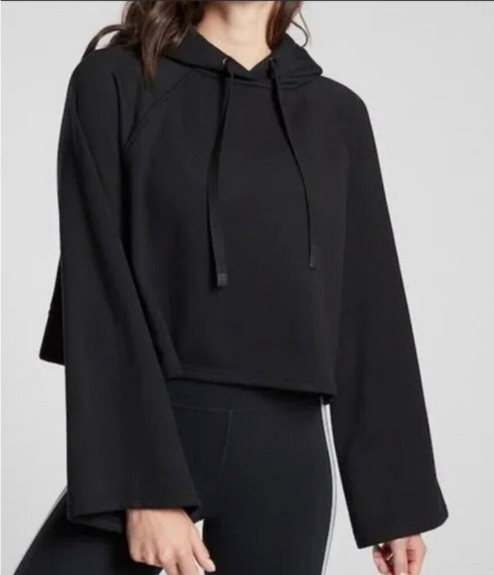 Athleta Steady State Crop Hooded Yoga Sweatshirt - Size Medium
