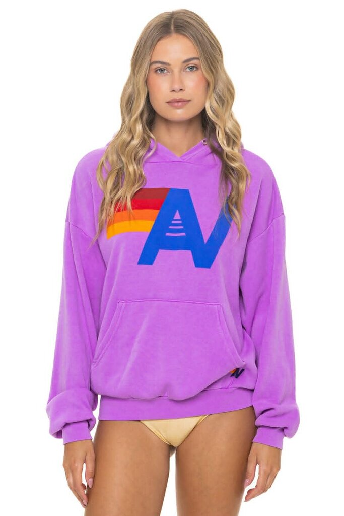 Aviator Nation Logo Pullover Relaxed Hoodie - Size XL