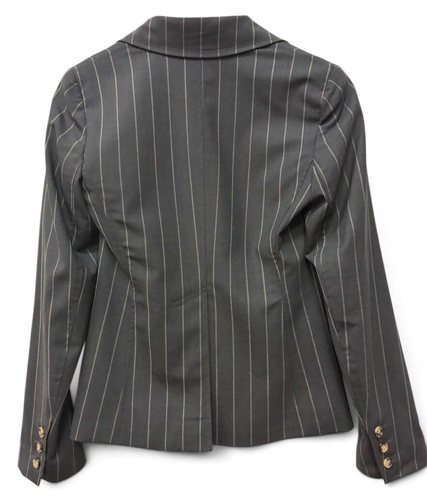 Theory Striped Slim-Fit Blazer - Size 0