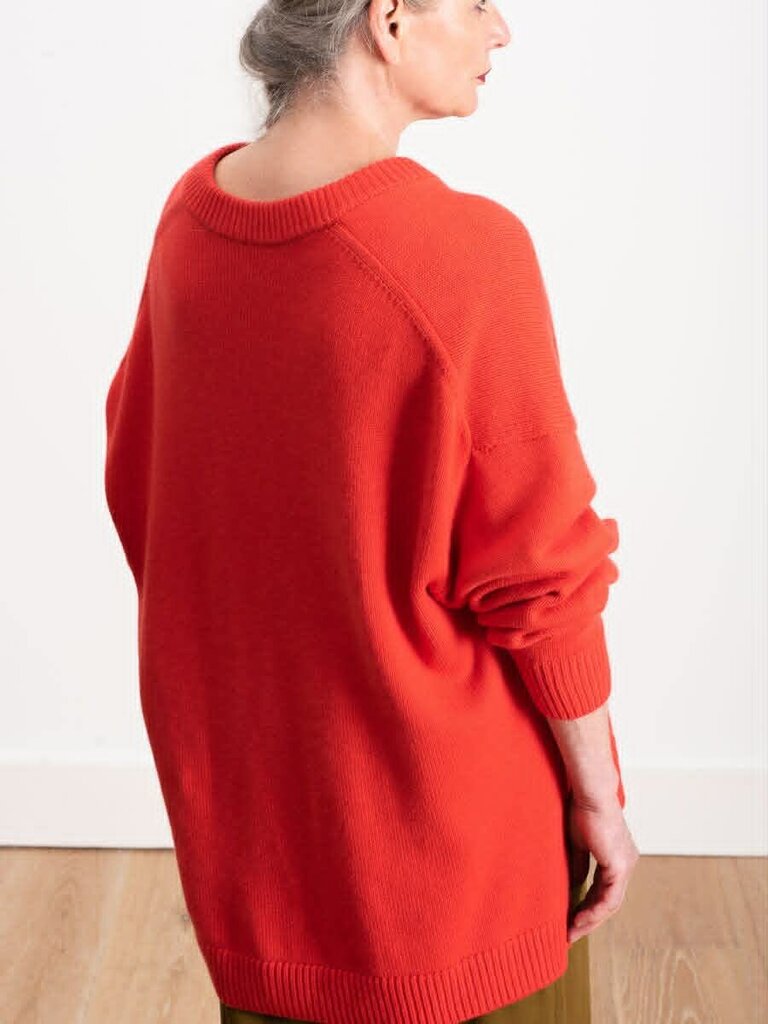 Tibi V-Neck Oversized Sweater - Size XS/S