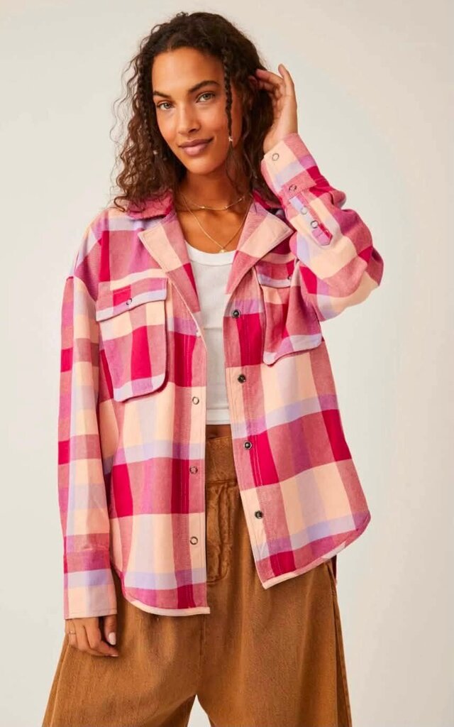 Free People NWT Izzy Cargo Top - Size Large (Retails For $128)