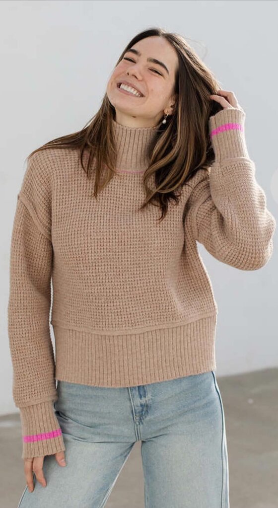 By Together Olivia Colorblock Sweater - Size Large