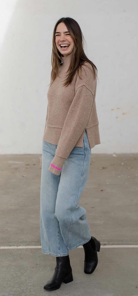 By Together Olivia Colorblock Sweater - Size Large