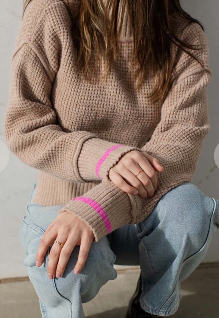 By Together Olivia Colorblock Sweater - Size Large