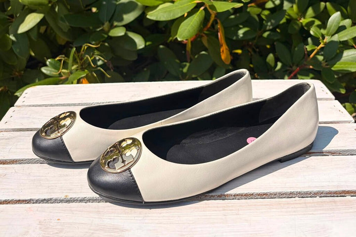 Tory Burch Chelsea Cap Toe Ballet Flat - Size 8