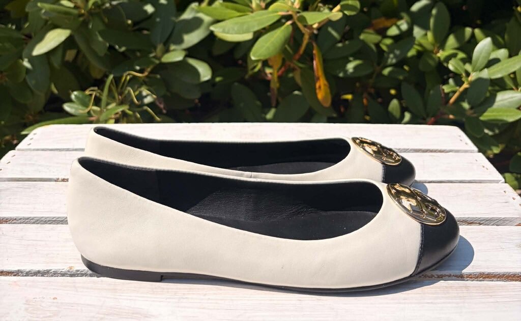Tory Burch Chelsea Cap Toe Ballet Flat - Size 8