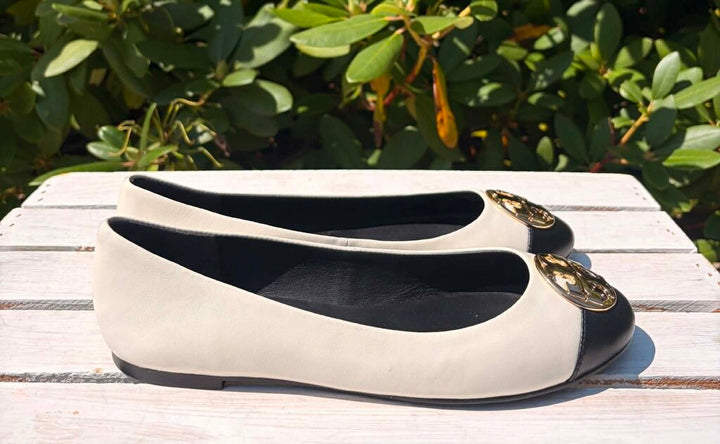 Tory Burch Chelsea Cap Toe Ballet Flat - Size 8