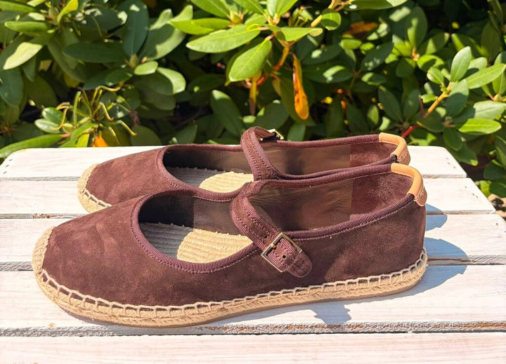 Tory Burch Suede Mary Jane Espadrilles - Size 9