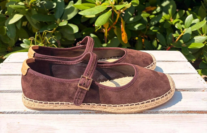Tory Burch Suede Mary Jane Espadrilles - Size 9