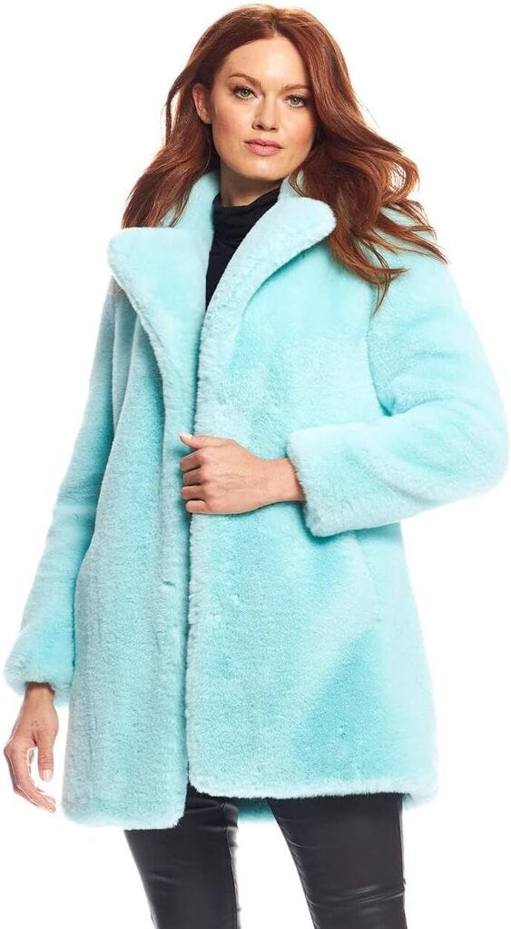 Donna Salyers NWT Le Mink Faux Fur Jacket - Size Large